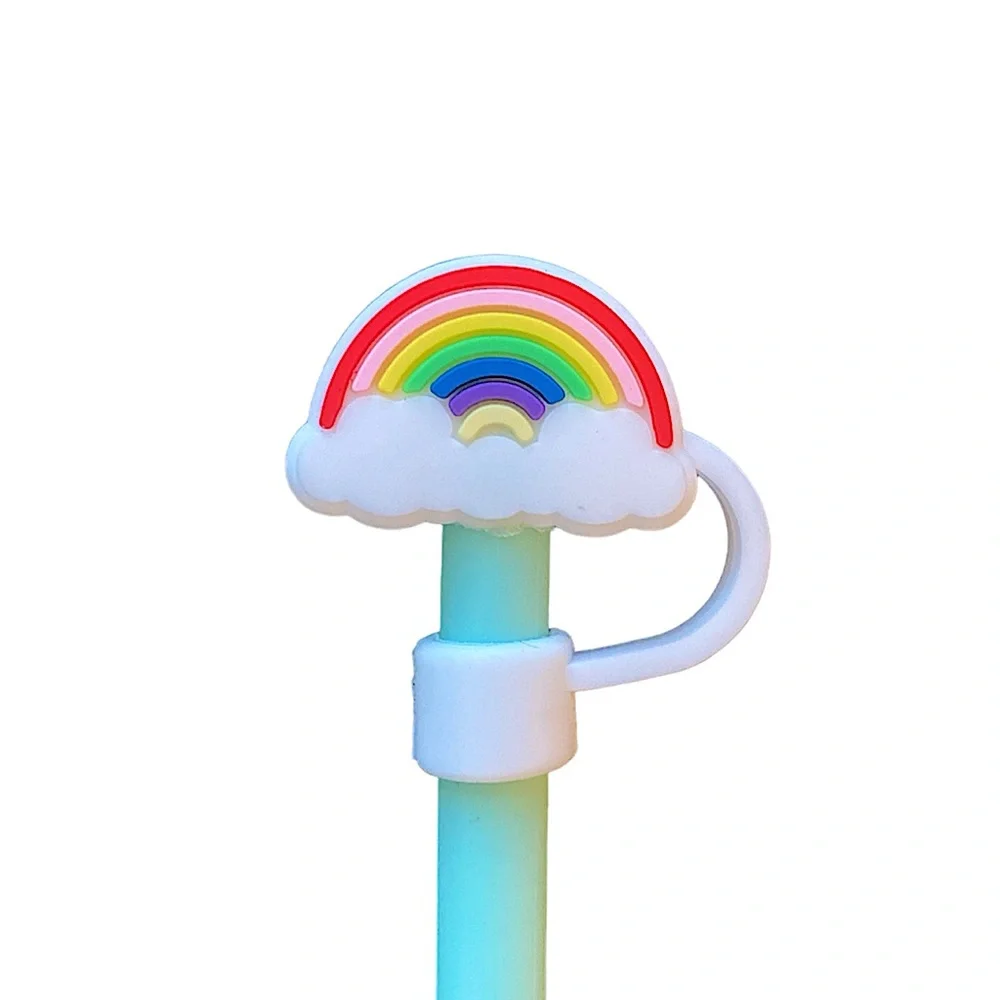 3/$10💥 Silicone Rainbow Straw Cover/Topper - Picture 1 of 1